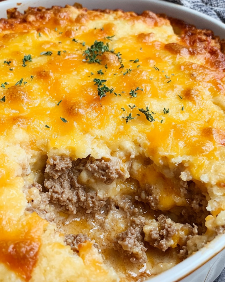 Cheddar Bay Ground Beef Cobbler