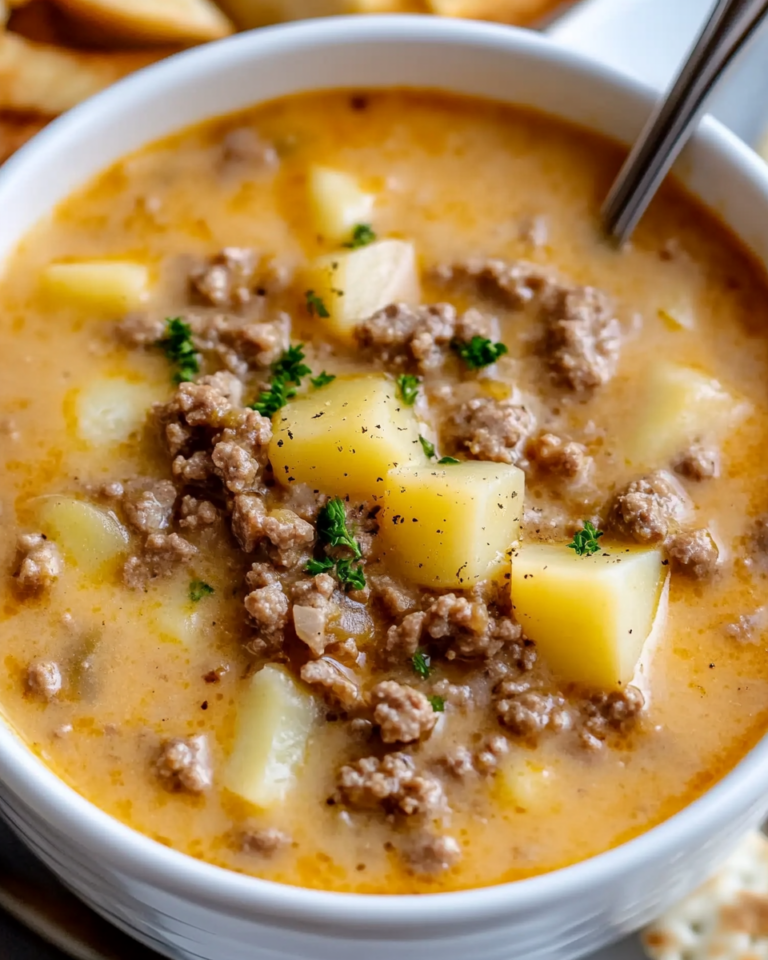 Crock Pot Hamburger Potato Soup
