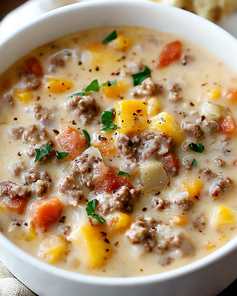 Easy Cheeseburger Soup3