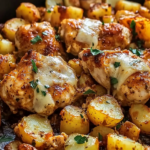 Garlic Parmesan Chicken and Potatoes (One-Pan Dinner)