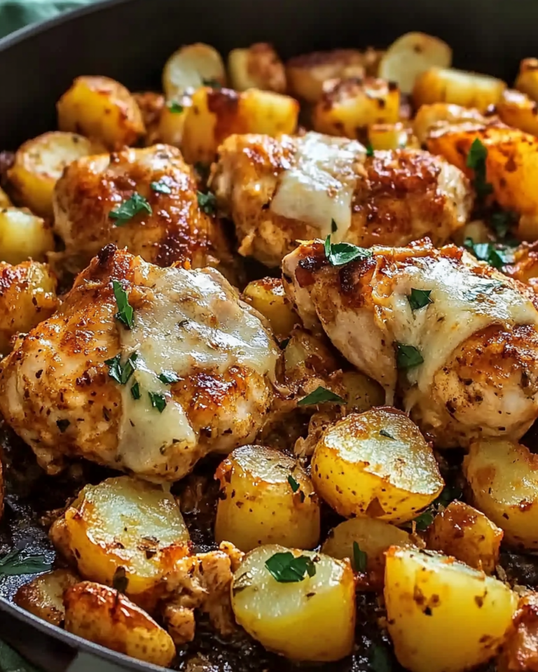 Garlic Parmesan Chicken and Potatoes (One-Pan Dinner)
