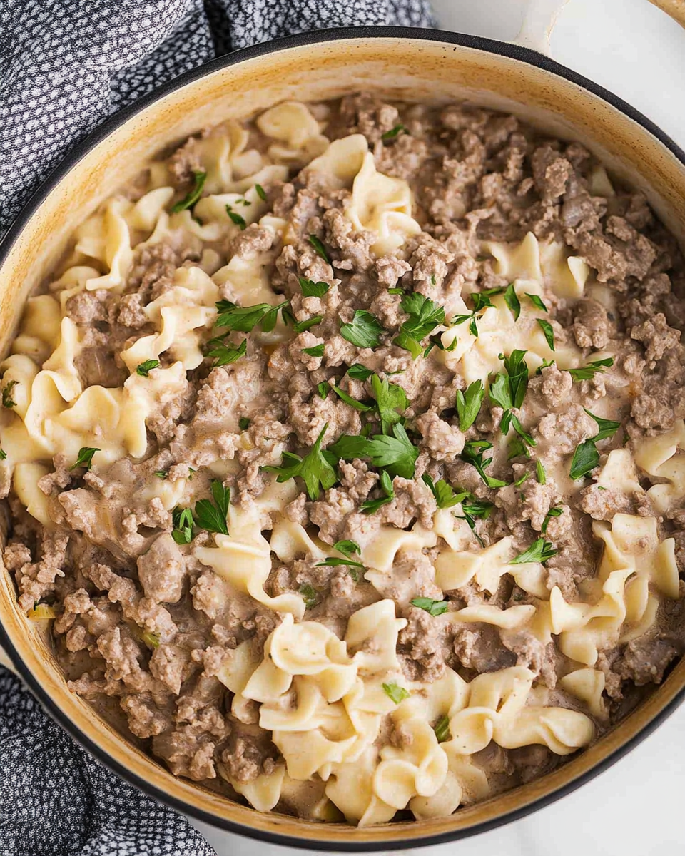 Ground Beef Stroganoff