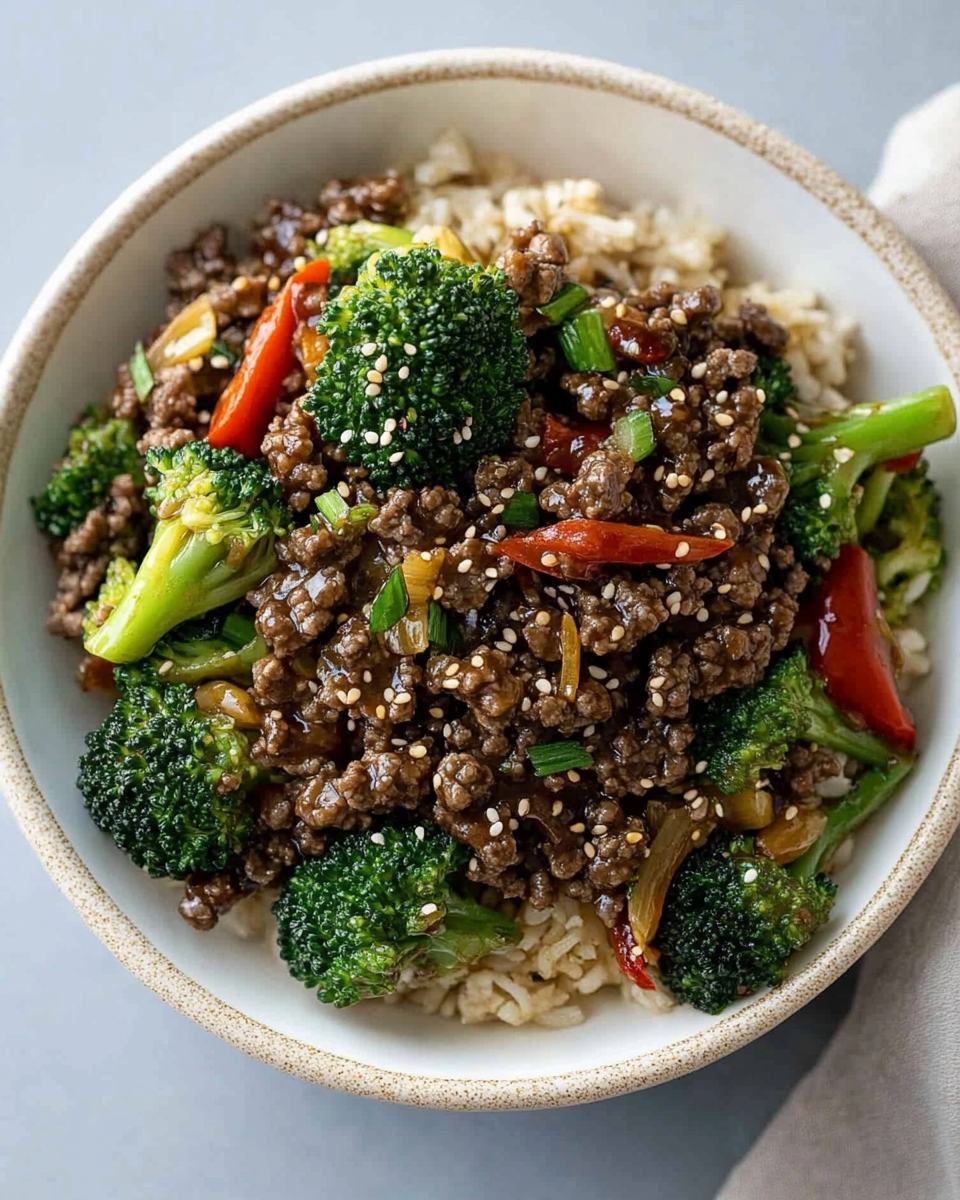 Ground Beef and Broccoli
