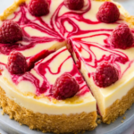 Raspberry Swirl Lemon Cheesecake