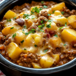 Slow Cooker Cowboy Potato Casserole