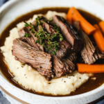 Slow Cooker Garlic Herb Pot Roast