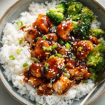 Sticky Chicken Rice Bowls