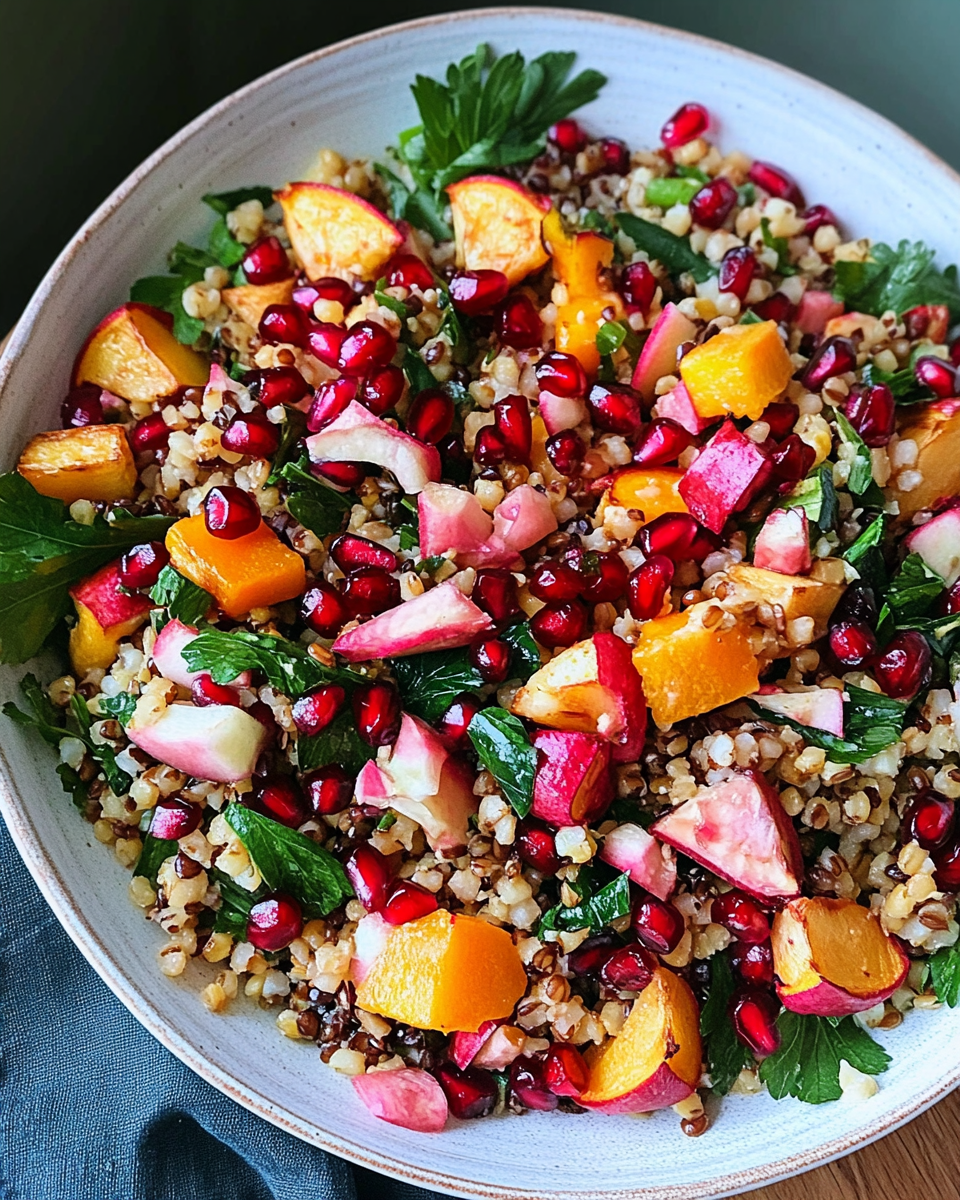 Winter Pomegranate and Grain Salad