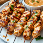 Chicken Satay with Peanut Sauce