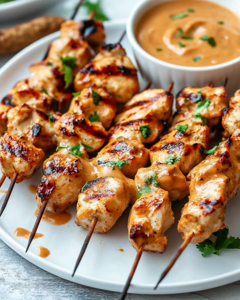 Chicken Satay with Peanut Sauce