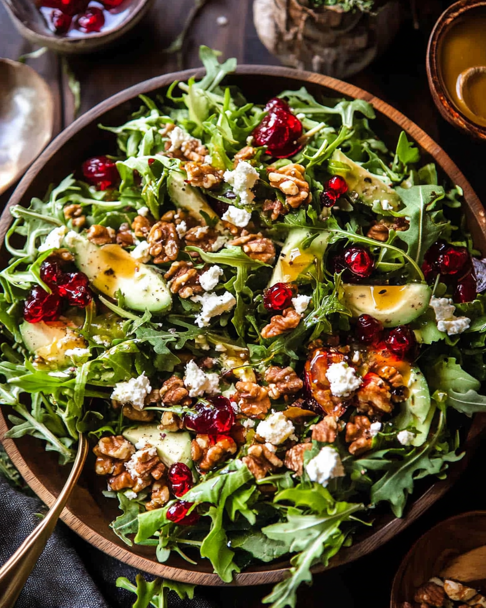 Christmas Salad with Honey Mustard Dressing