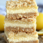 Creamy Lemon Cheesecake Crumb Bars