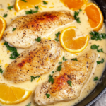 Creamy Lemon Pepper Skillet Chicken