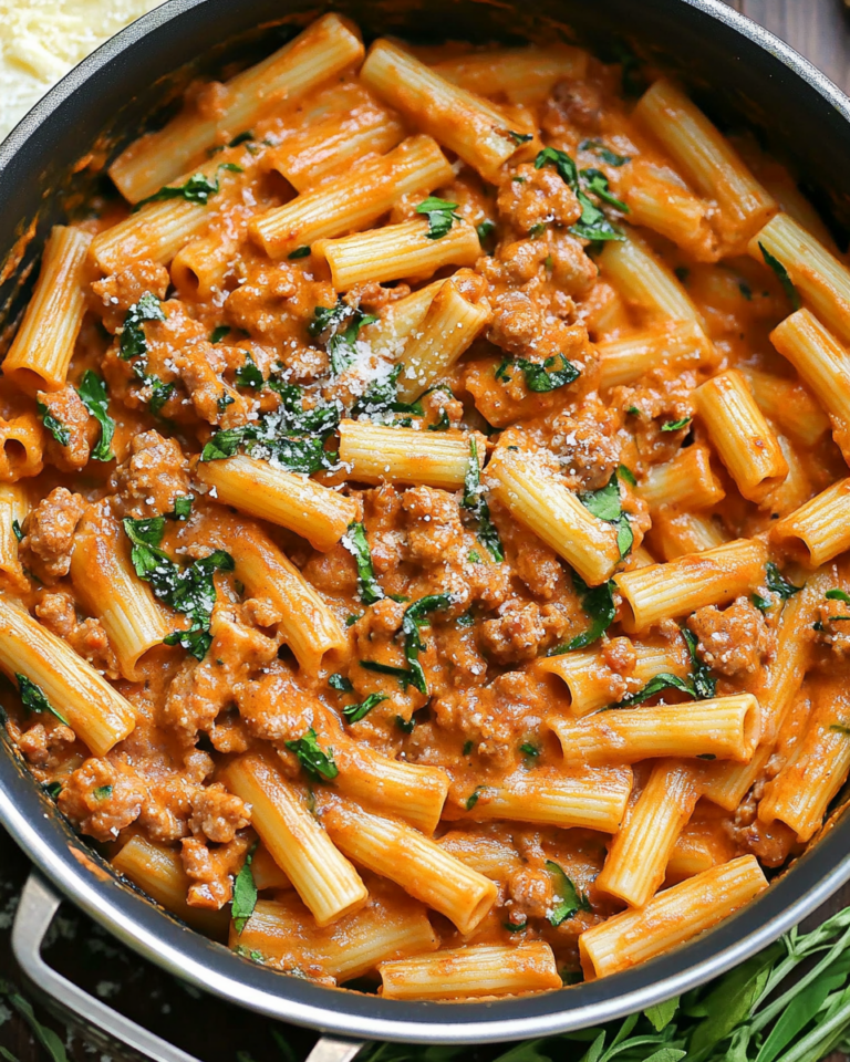 Creamy Sausage Rigatoni