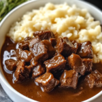Crock Pot Beef Tips and Gravy