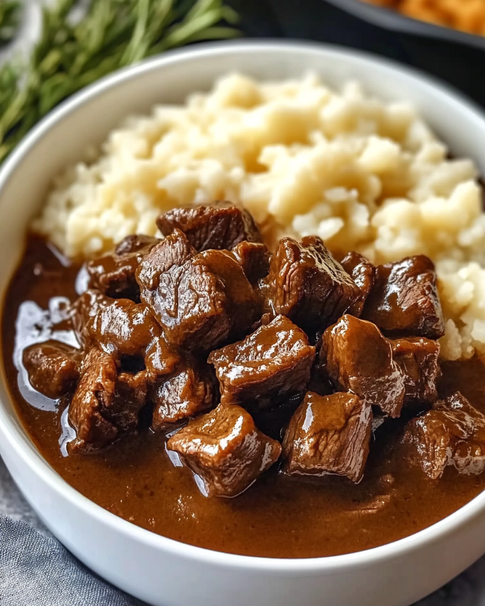 Crock Pot Beef Tips and Gravy