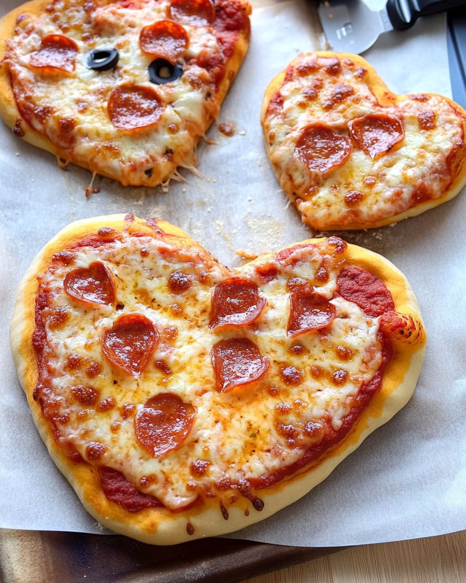 Heart-Shaped Pizza