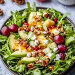 Juicy Christmas Salad with Honey Mustard Dressing