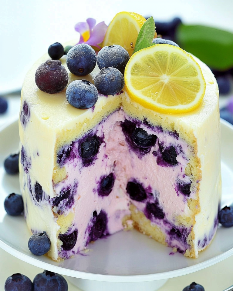 Lemon Blueberry Cheesecake Cake