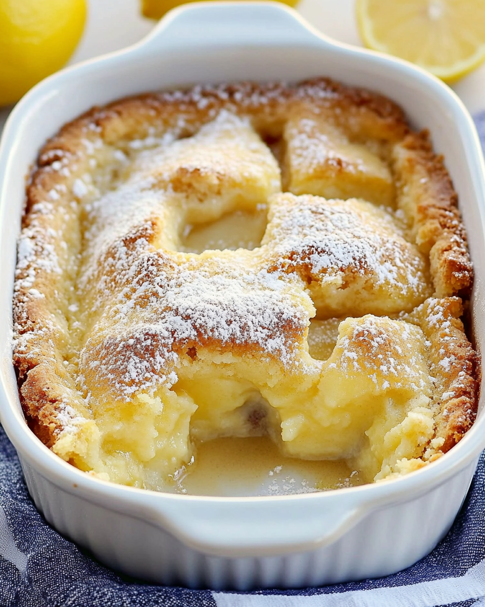 Magic Lemon Cobbler
