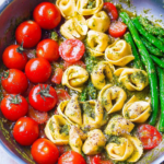 Pesto Chicken Tortellini and Veggies