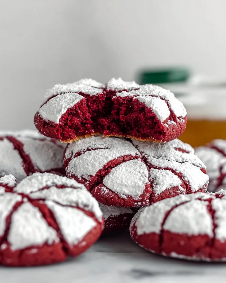 Red Velvet Crinkle Cookie