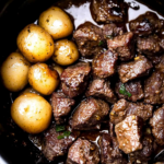 Slow Cooker Garlic Butter Beef Bites
