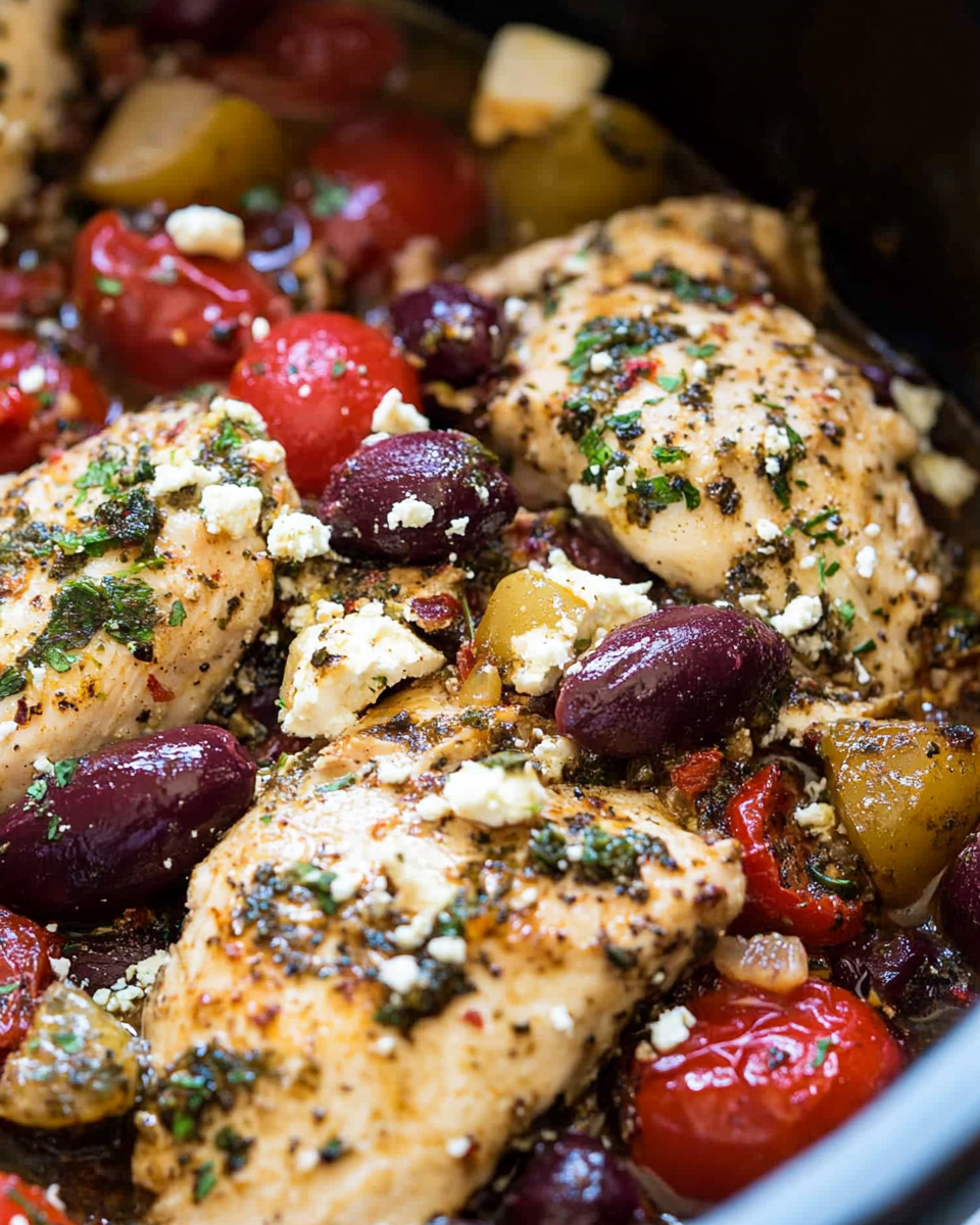 Slow Cooker Greek Chicken