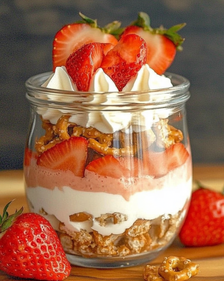Strawberry Pretzel Salad Parfaits