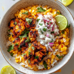 Street Corn Chicken Rice Bowl