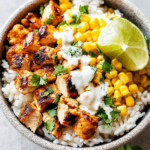 Street Corn Chicken Rice Bowl