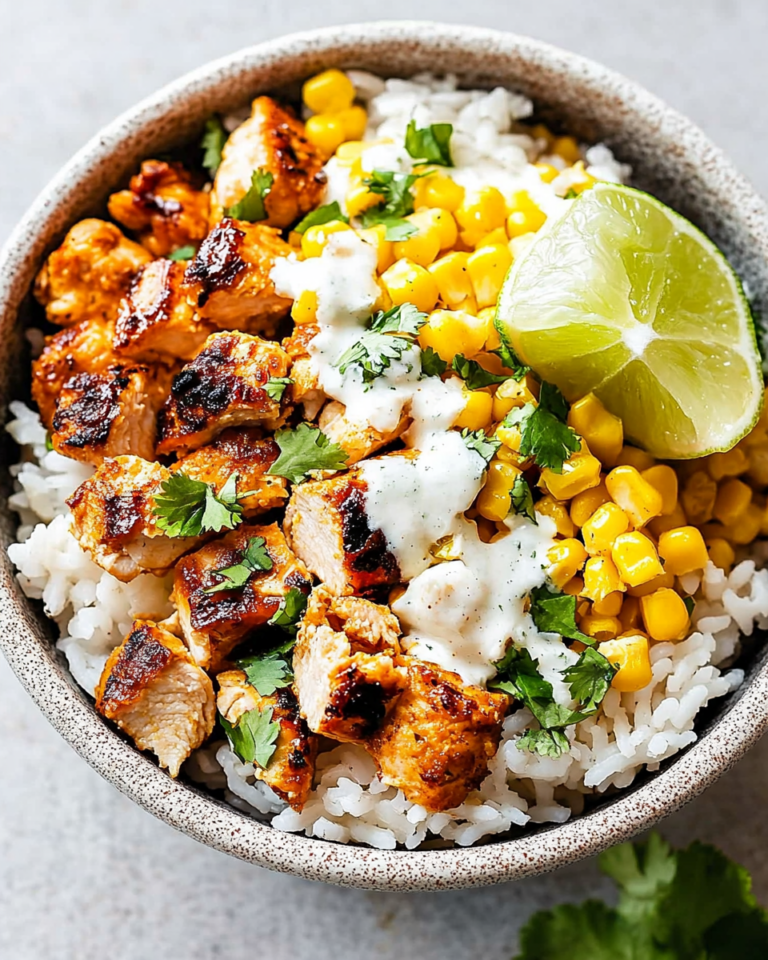 Street Corn Chicken Rice Bowl