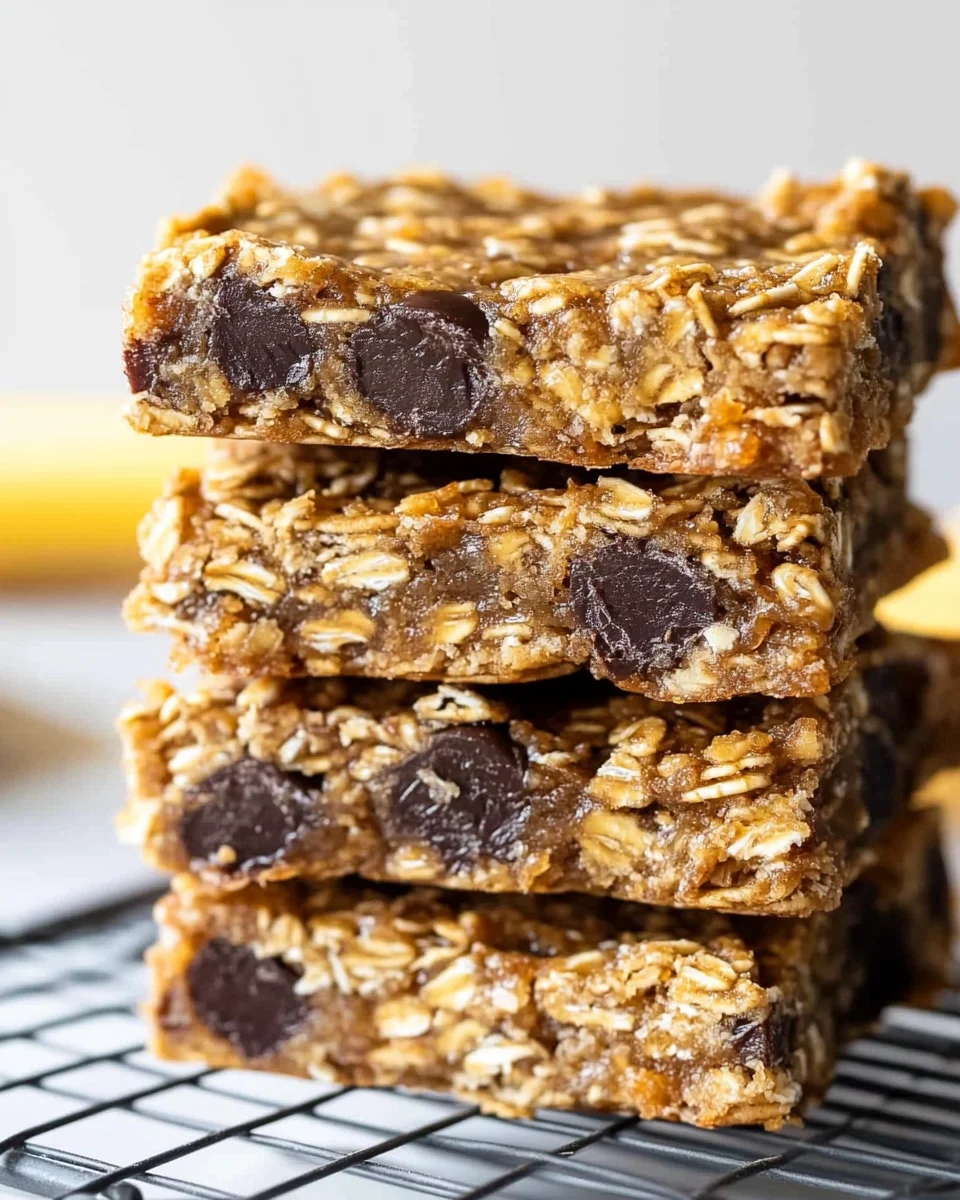 4-Ingredient Banana Oat Bars