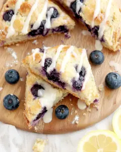 Almond Flour Lemon Blueberry Scones
