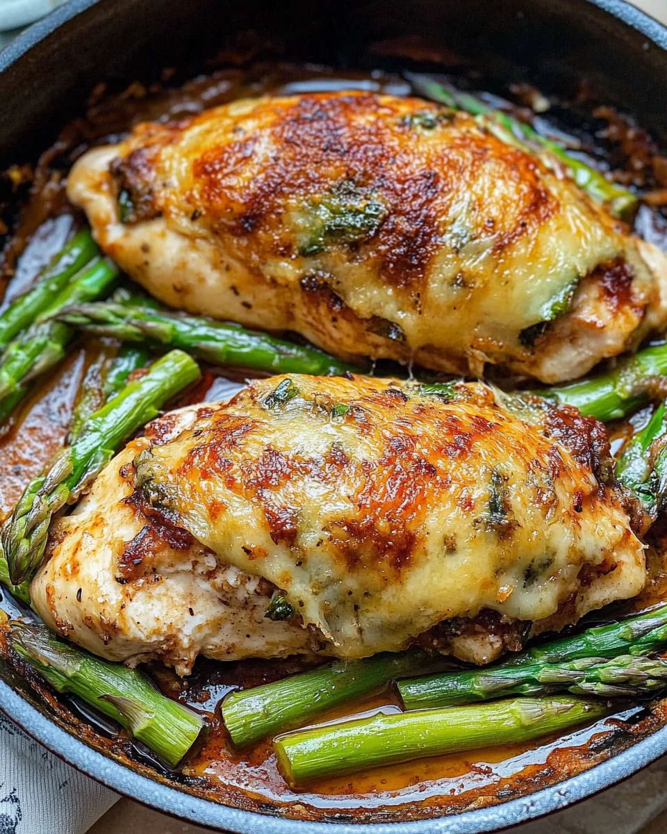 Asparagus Stuffed Chicken Fillet