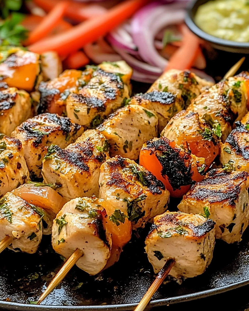 Authentic Greek Chicken Souvlaki