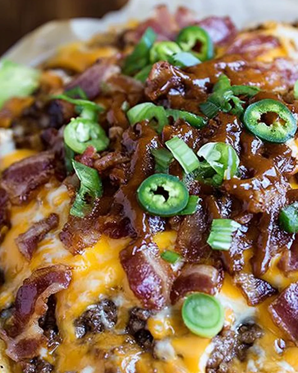 BBQ Bacon Cheeseburger Nachos