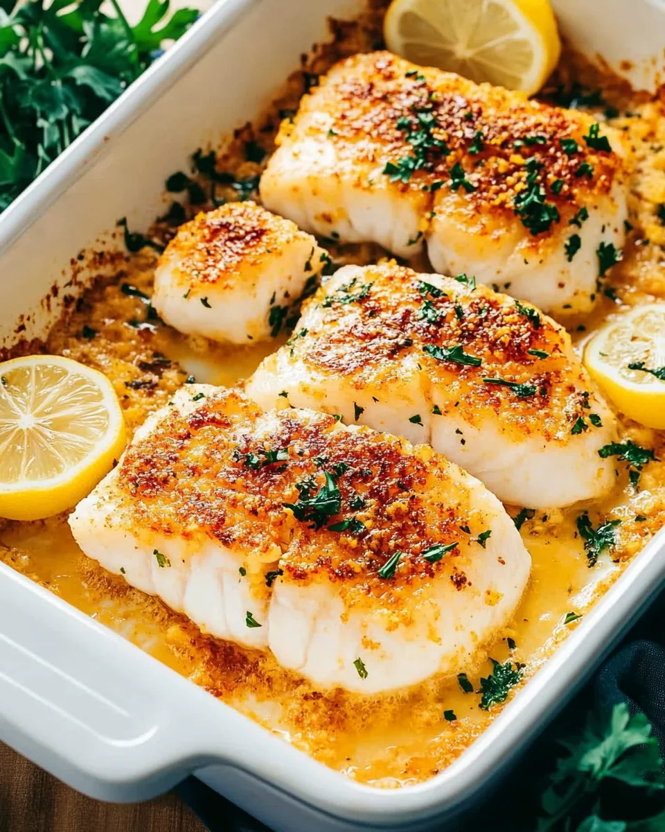 Baked Cod with Lemon