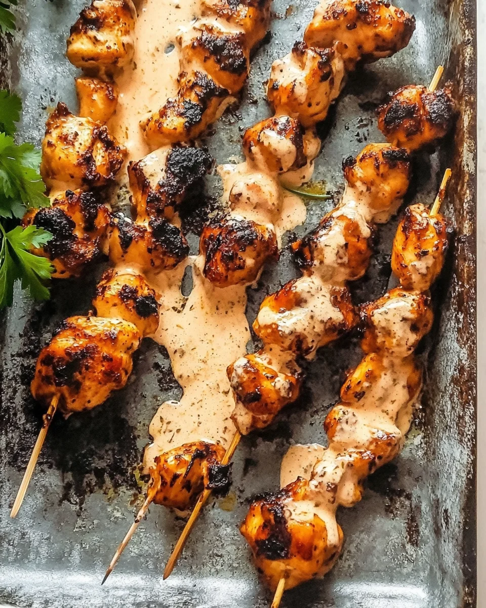 Bang Bang Chicken Skewers