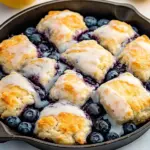 Blueberry Biscuits with Lemon Glaze