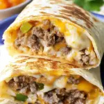 Cheesy Double Beef Burrito