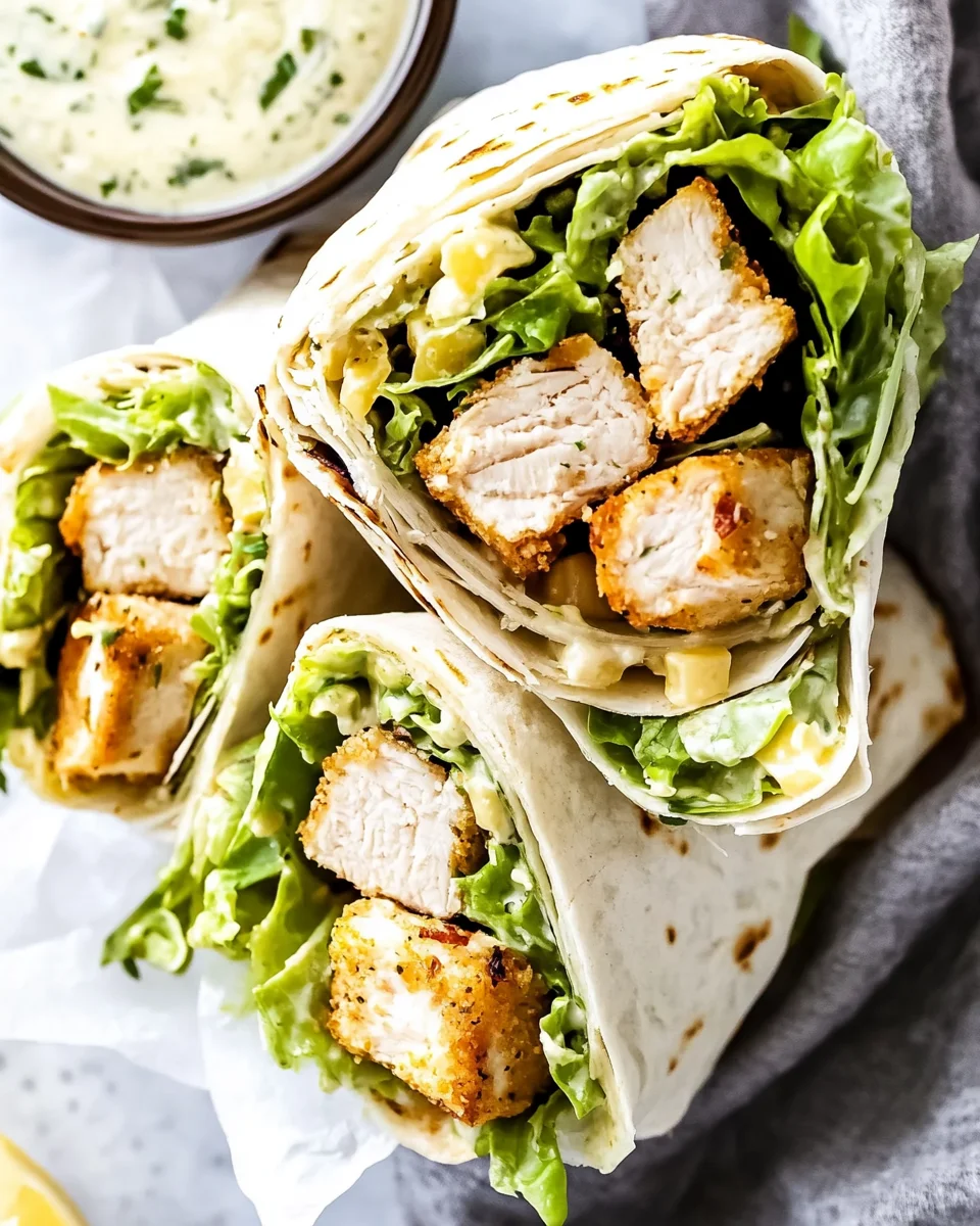 Chicken Caesar Wraps