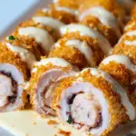Chicken Cordon Bleu with Cheese Sauce