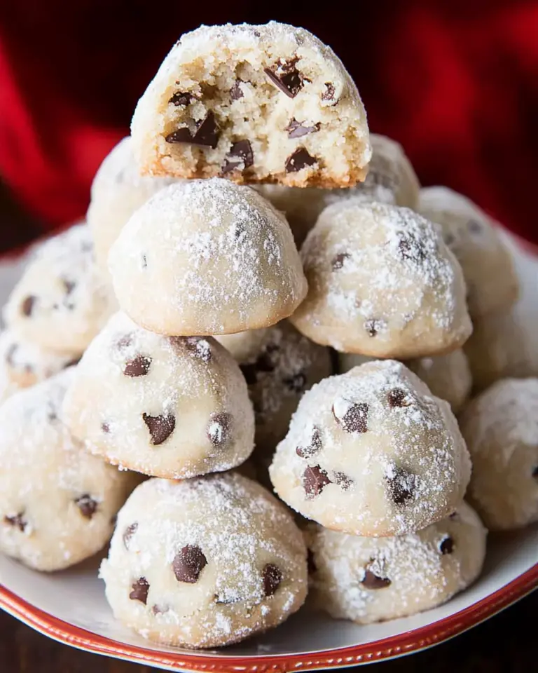 Chocolate Chip Snowball Cookies