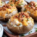 Crack Chicken Stuffed Baked Potatoes