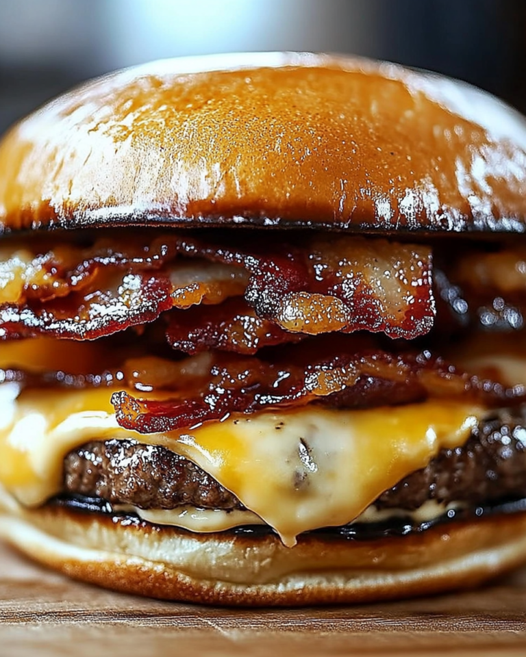 Crispy Bacon Burgers