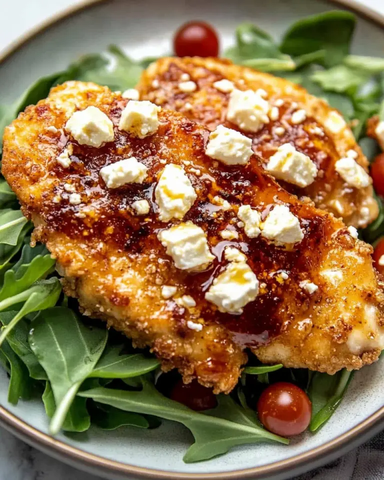 Crispy Hot Honey Feta Chicken