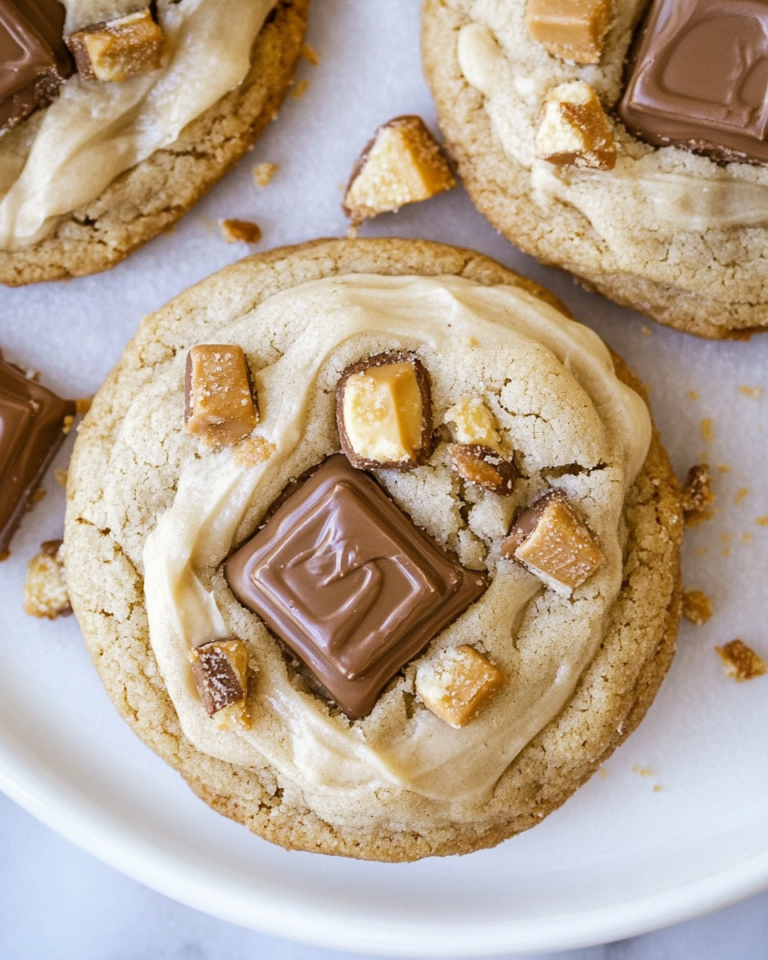 Crumbl Snickers Peanut Butter Cookies