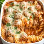 Dump and Bake Meatball Casserole