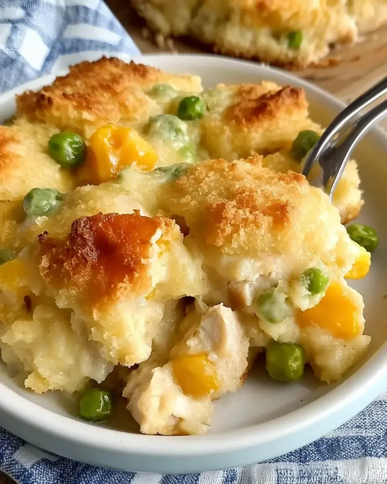 Easy Chicken Cobbler Dinner Casserole